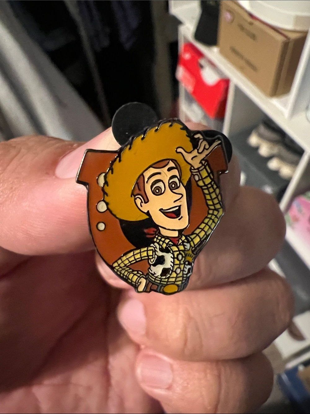 Woody Enamel Pin - Yellow Cowboy Hat